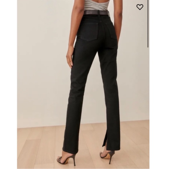 NWT Reformation Liza Slit Hem Ultra High Rise Jeans - Picture 3 of 8